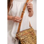 Cowhide Tooling Carving Fringe Bag - Image 2