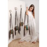 Cowhide Tooling Carving Fringe Bag - Image 2