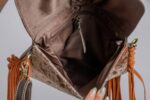 Cowhide Tooling Carving Fringe Bag - Image 8