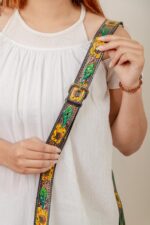 Cowhide Tooling Carving Fringe Bag - Image 4