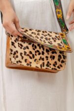 Cowhide Tooling Carving Fringe Bag - Image 5