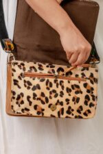 Cowhide Tooling Carving Fringe Bag - Image 6