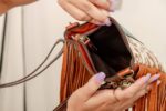 Cowhide Tooling Carving Fringe Bag - Image 7