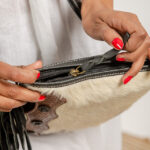 Cowhide Tooling Carving Fringe Bag - Image 7