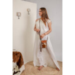 Cowhide Tooling Carving Sling Bag