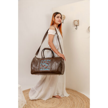 Crunch Leather Duffle Bag