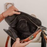 Cowhide Tooling Carving Fringe Bag - Image 6