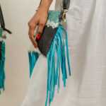 Cowhide Tooling Carving Fringe Bag - Image 3