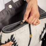 Cowhide Tooling Carving Fringe Bag - Image 7