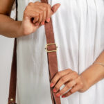 Cowhide Tooling Carving Fringe Bag - Image 8