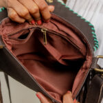 Cowhide Tooling Carving Fringe Bag - Image 9