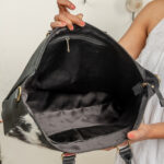 Cowhide Tooling Carving Handbag - Image 6