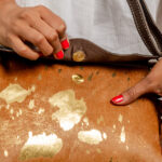 Cowhide Tooling Carving Fringe Bag - Image 7