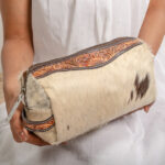 Cowhide Tooling Carving Jewelry Box - Image 3