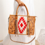 Tooling Carving Saddle Blanket Handbag - Image 5
