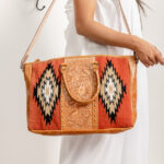 Tooling Carving Saddle Blanket Handbag - Image 3