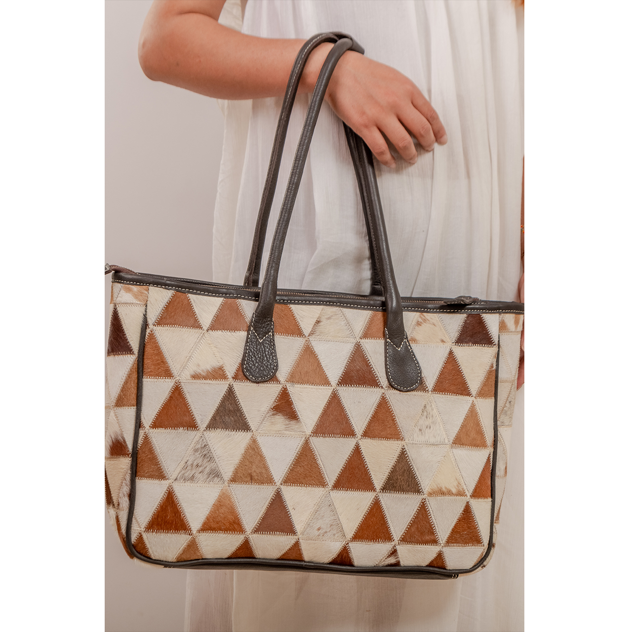15021-2.jpg Cowhide Tote Bag - Image 1