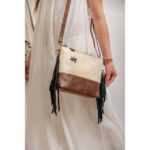 Leather Fringe Ladies Bag - Image 5