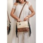 Leather Fringe Ladies Bag - Image 3