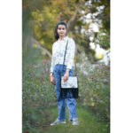 Girls Cowhide Fringe Bag - Image 3