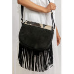 Hand Stitch Cowhide Fringe Bag - Image 5