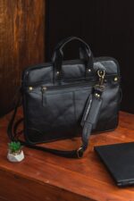 Crunch Leather Laptop Bag