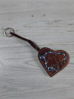 Leather Tooling Carving Keychain - Image 3