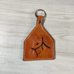 Leather Tooling Carving Keychain - Image 4