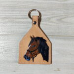 Leather Tooling Carving Keychain - Image 5