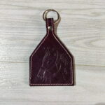 Leather Tooling Carving Keychain - Image 2