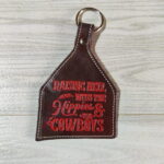 Leather Tooling Carving Keychain - Image 3